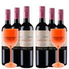 KIT 6 Vinhos Concha y Toro Reservado Tinto Suave Sweet Red