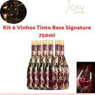 Kit 6 Vinhos Tintos Baze Collection Pinot Noir 750ml Sofisticação, Equilíbrio e Aromas Frutados