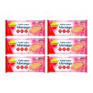 Kit 6 wafer diet zero lactose açucar morango 115g lowçucar
