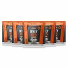 Kit 6 whey protein 100% 21g proteina creme de coco sache