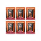 Kit 6 whey protein 100% 21g proteina morango sache