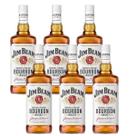 Kit 6 Whisky Jim Beam Bourbon 1L