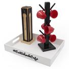 Kit 6 Xicara Porta Capsulas Nespresso Bandeja Cores Acrílico Kit 6 Xicara Porta Capsulas Nespresso Bandeja Cores Acrílico