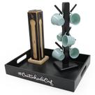 Kit 6 Xicara Porta Capsulas Para Nespresso Bandeja Acrílico cores