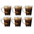 Kit 6 Xícaras Caneca Café Expresso Estampa Coffee Vidro