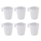 Kit 6 Xícaras De Cerâmica Pequenas 80ml Jogo Caneca Para Chá Café Servir Bebidas Presente 6 Peças Para Cozinha