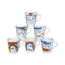 Kit 6 Xícaras Flork Meme 120ml