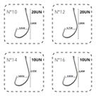 Kit 60 Anzol Maruseigo Pesca N10 N12 N14 E N16 Deyu