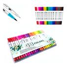 Kit 60 Brush Caneta Pen Ponta Pincel Lettering Canetinha Kit 60 Brush Caneta Pen Ponta Pincel Lettering Canetinha