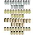 Kit 60 Canecas Clip Aço Mangueira Ar Cond 6mm 8mm 10mm 12mm