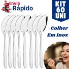 Kit 60 Colher de Mesa de Aço Inox Premium Talher Para Casas Restaurantes Bares Buffet Sopa