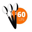 Kit - 60 Colheres De Mesa Ipanema Com Lâmina Em Aço Inox Cabo Preto Cptop - Tramontina 23363400