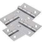 Kit 60 Dobradiças Inox 304 38x34mm Com Pino Fixo Reforçada Kit 60 Dobradiças Inox 304 38x34mm Com Pino Fixo Reforçada