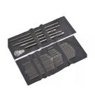 Kit 60 pçs Agulhas costura inox vários tamanhos c/ passador