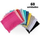 Kit 60 toalhas de visita social bruns 23x36