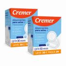 Kit 60 undades de Absorvente Descartavéis Para Seios Toque Suave Cremer Kit 60 undades de Absorvente Descartavéis Para Seios Toque Suave Cremer