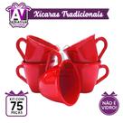 Kit 60 xicaras coração presente dia das maes