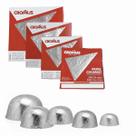 kIT 600 Papel Chumbo Prata P/ Bombom mini Trufa 12x11,8cm