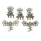 Kit 60un Mini Piranhas com Brilho Presilha para Cabelo