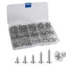 Kit 610 parafusos philips cabeça chata plana inox m3