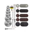 Kit 63 Pçs Discos Micro Retifica Dremel