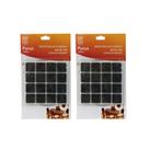 Kit 64 Protetores Pé Cadeira Feltro Quadrado Auto Adesivo