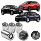 Kit 6CRA Porca Antifurto Roda Gm Chevrolet Onix Tracker Cruze