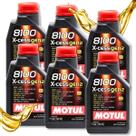 Kit 6lt Óleo Motul 8100 Xcess 5w40 Sintético Carro 6 Litros