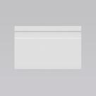 Kit 6m Linear Rodapé Pvc Edge Branco Frisado 15cm X 15mm X 2m