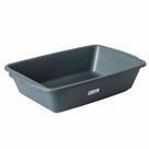 Kit 6PÇ Caixa Para Argamassa Plástica 20l Reforçada 37x14x60 - Fuzil