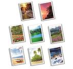 Kit 6un Caderno espiral capa dura capas sortidas 96 folhas
