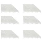 Kit 6un Estrado para Câmara Frigorífica Reforçado Croplastic 50x25x2,5cm Branco