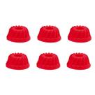 Kit 6un forma mini bolo cupcake bolinho muffin silicone