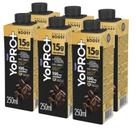 Kit 6und YoPRO UHT Energy Boost Café Exp 250g 15g Proteína