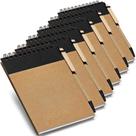 Kit 6x Caderneta Pocket Eco com Caneta 10x14cm 60 Folhas TopGet Preto