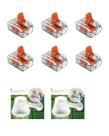 Kit 6x Conectores Emenda 2 Polos 6mm² 40A Wago p 2 Chuveiros