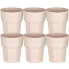 Kit 6x Copo Fibra de Arroz 400ml Nature Colors TopGet Natural