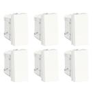Kit 6x Interruptor Paralelo S70110304 Branco Orion Schneider