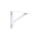 kit 6x Suporte Reforçado Mão Francesa para Prateleira 20 cm Branco
