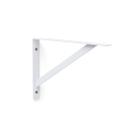 kit 6x Suporte Reforçado Mão Francesa para Prateleira 25 cm Branco