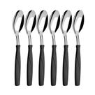 Kit 6x Unidades Colher Mesa Itaparica Preto Brinox