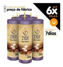 Kit 6x Vela De 7 Dias Atacado 250g Velas Na Cor Lilás Decoração