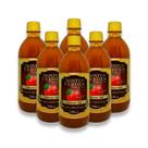Kit 6x Vinagre de Fruta Maçã Natural Zero Açúcar 530ml Montes Verdes