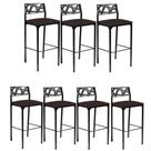 Kit 7 banquetas Eliza Gourmet Marrom-Gat Magazine Kit 7 banquetas Eliza Gourmet Marrom-Gat Magazine