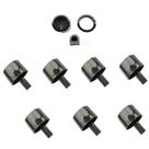 Kit 7 Botões Manipulos Lc-10 Preto Fogão Continental Lt6673