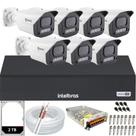 Kit 7 Câmeras Full Color C/Áudio Dvr Intelbras 8 canais 2TB