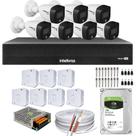 Kit 7 Câmeras Intelbras Cftv 1080p Full Color Colorida Noite 1TB