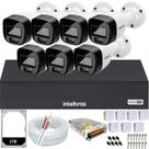 Kit 7 Câmeras Intelbras Cftv 1080p Full Color Hd 1TB colorido dia e noite