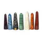 Kit 7 Chakras Pedras Naturais Lapidadas 16 a 18cm Extra