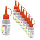 Kit 7 Colas Silicone Liquida Eva Isopor Artesanato Artesão Cola Isopor Papel Madeira Eva Vidro Metal